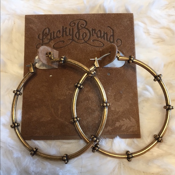 Lucky Brand Jewelry - MWT Lucky Brand Hoop Earrings